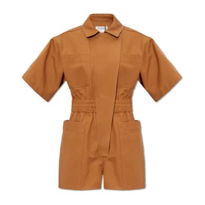 Angora katoenen jumpsuit Max Mara , Brown , Dames