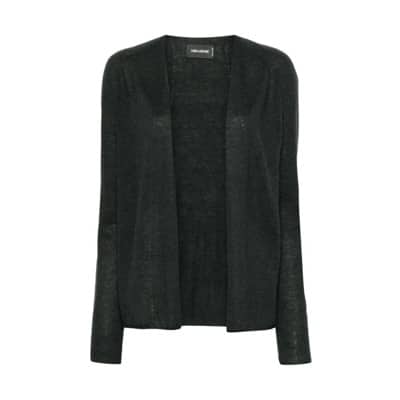 Antraciet Grijs Kasjmier Gebreide Trui Zadig & Voltaire , Green , Dames