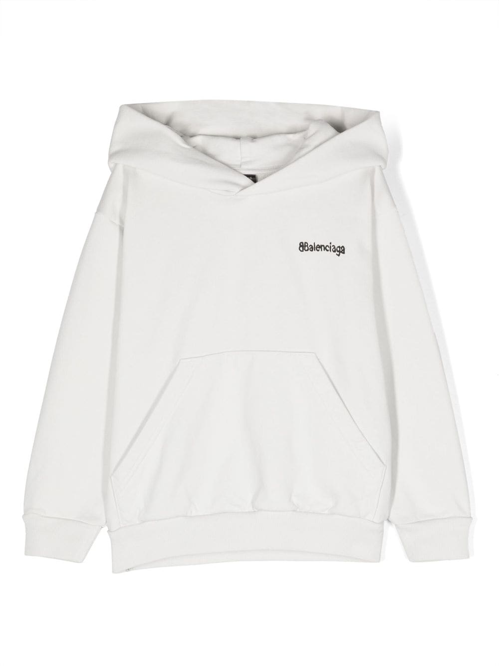 Balenciaga Kids Hoodie met logoprint - Wit