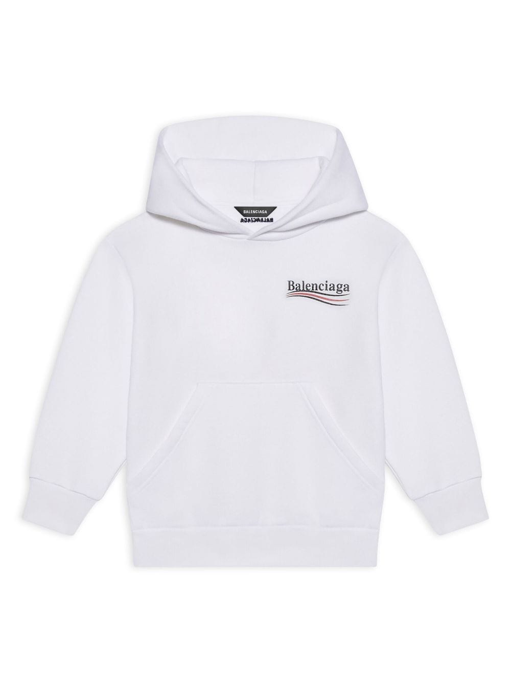 Balenciaga Kids Hoodie met logoprint - Wit