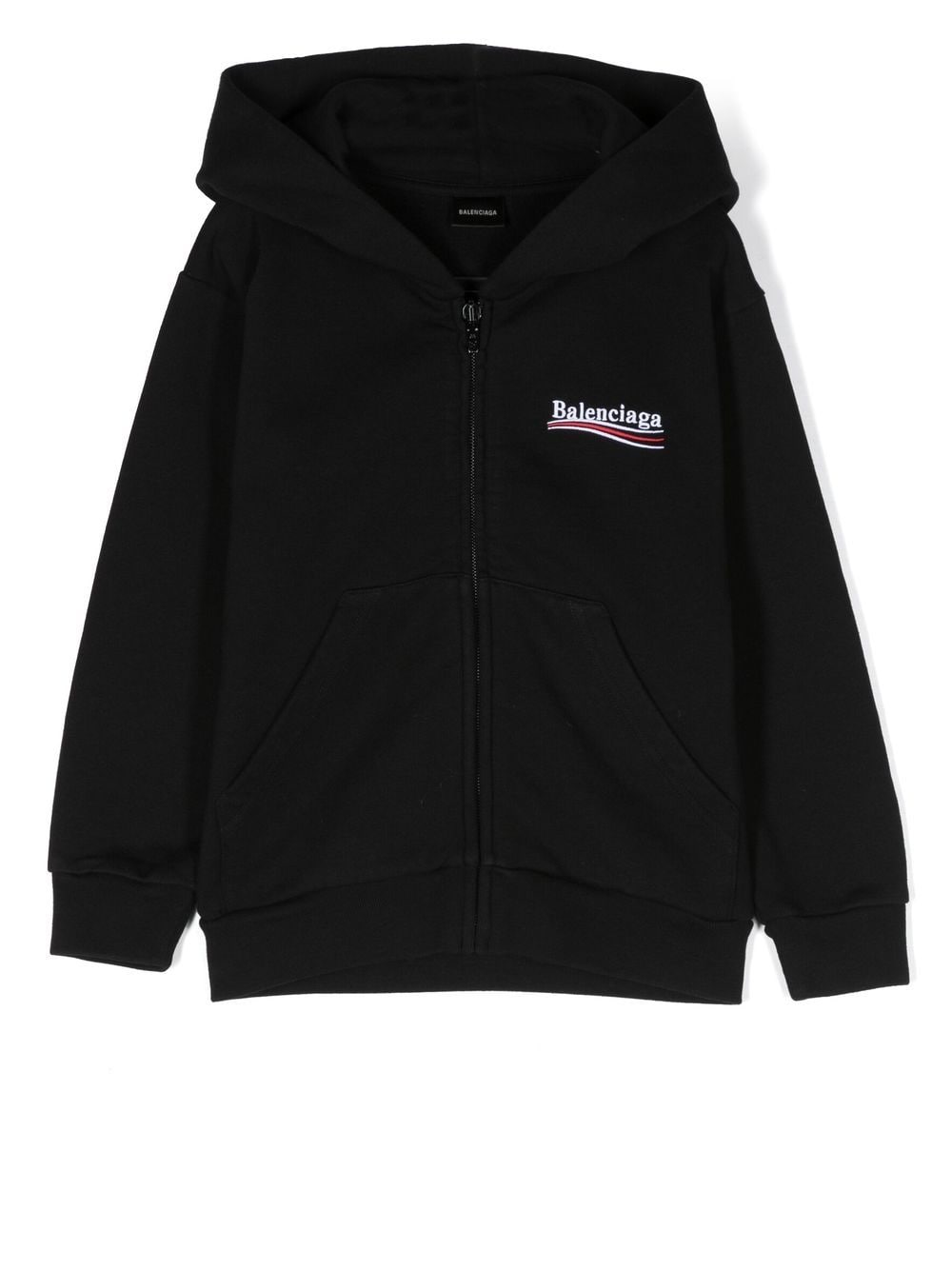 Balenciaga Kids Hoodie met rits - Zwart