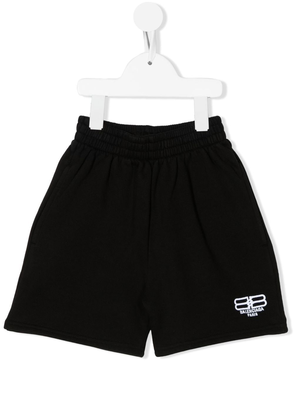 Balenciaga Kids Shorts met geborduurd logo - Zwart