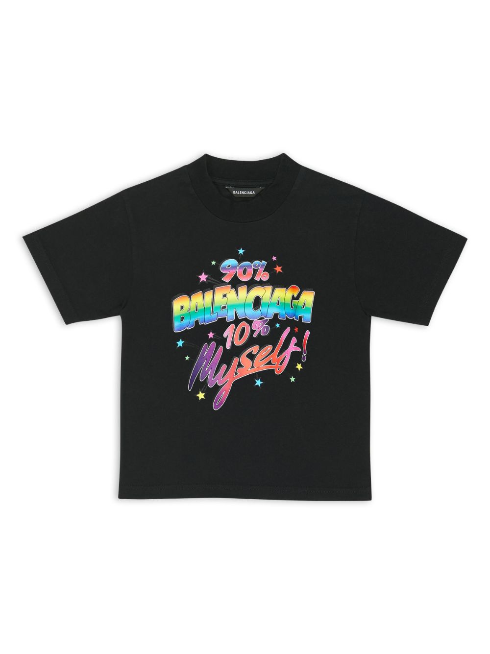 Balenciaga Kids T-shirt met print - Zwart