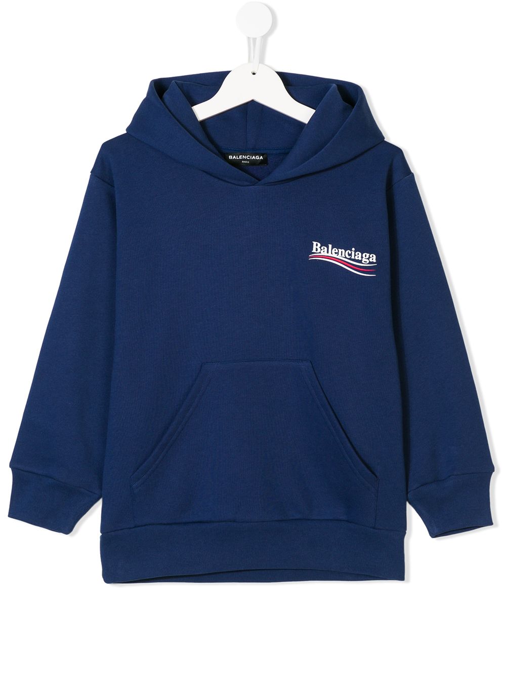 Balenciaga Kids joggingpak met capuchon en logo - Blauw