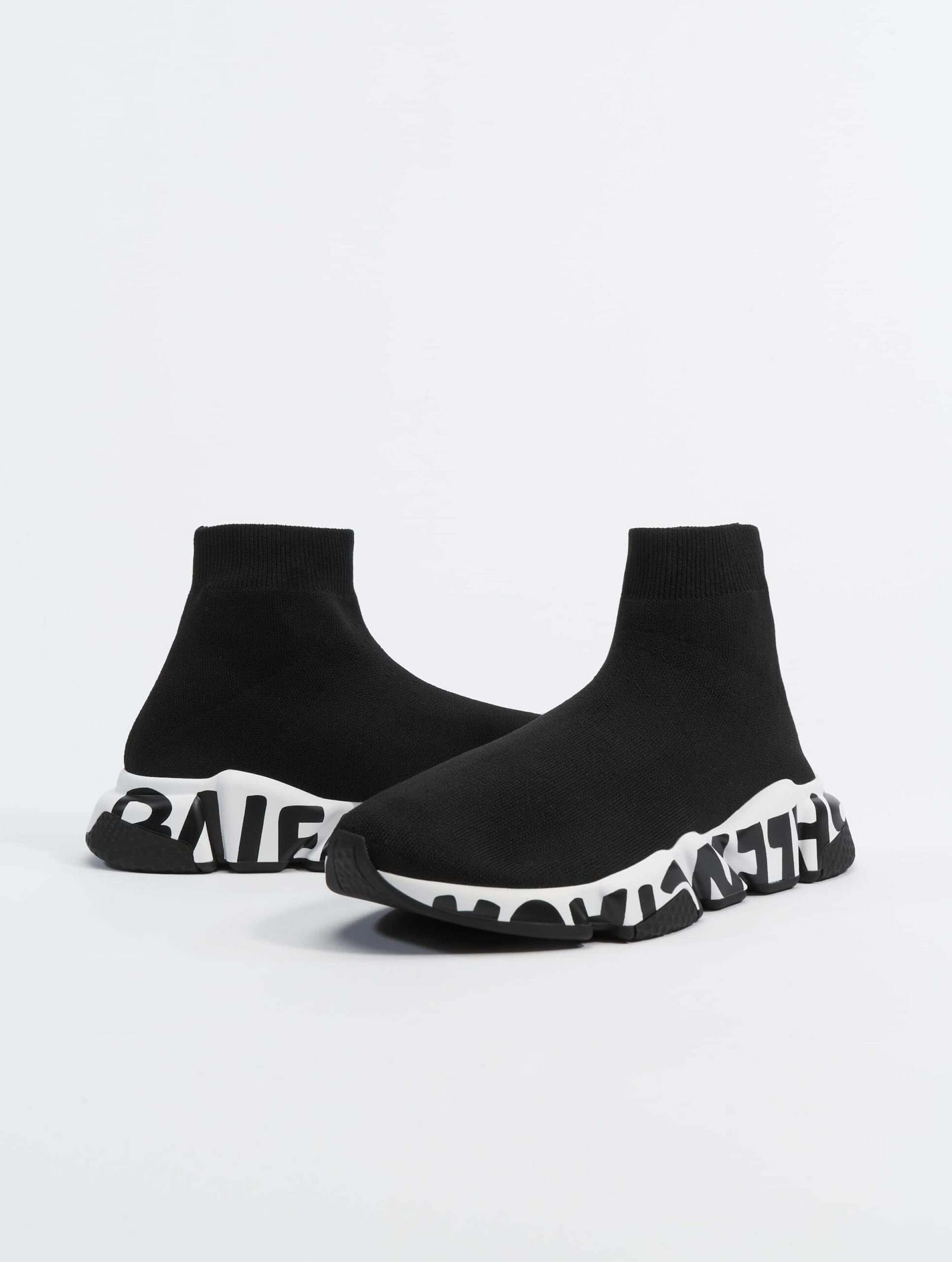 Balenciaga Speed Black Graffiti Sole Sneaker Vrouwen op kleur zwart, Maat 38