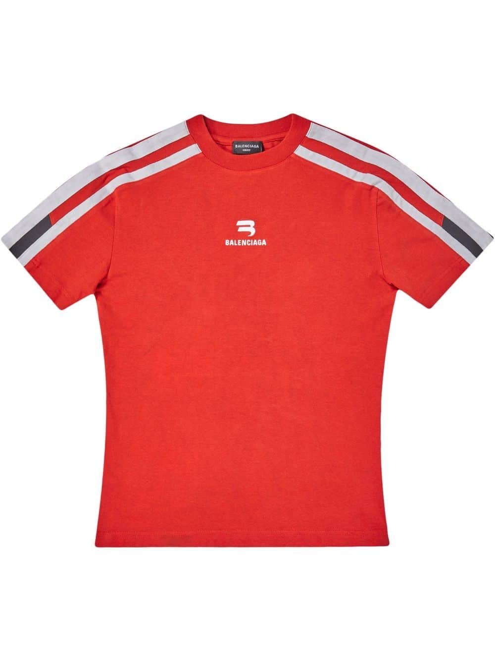 Balenciaga T-shirt met logoprint - Rood