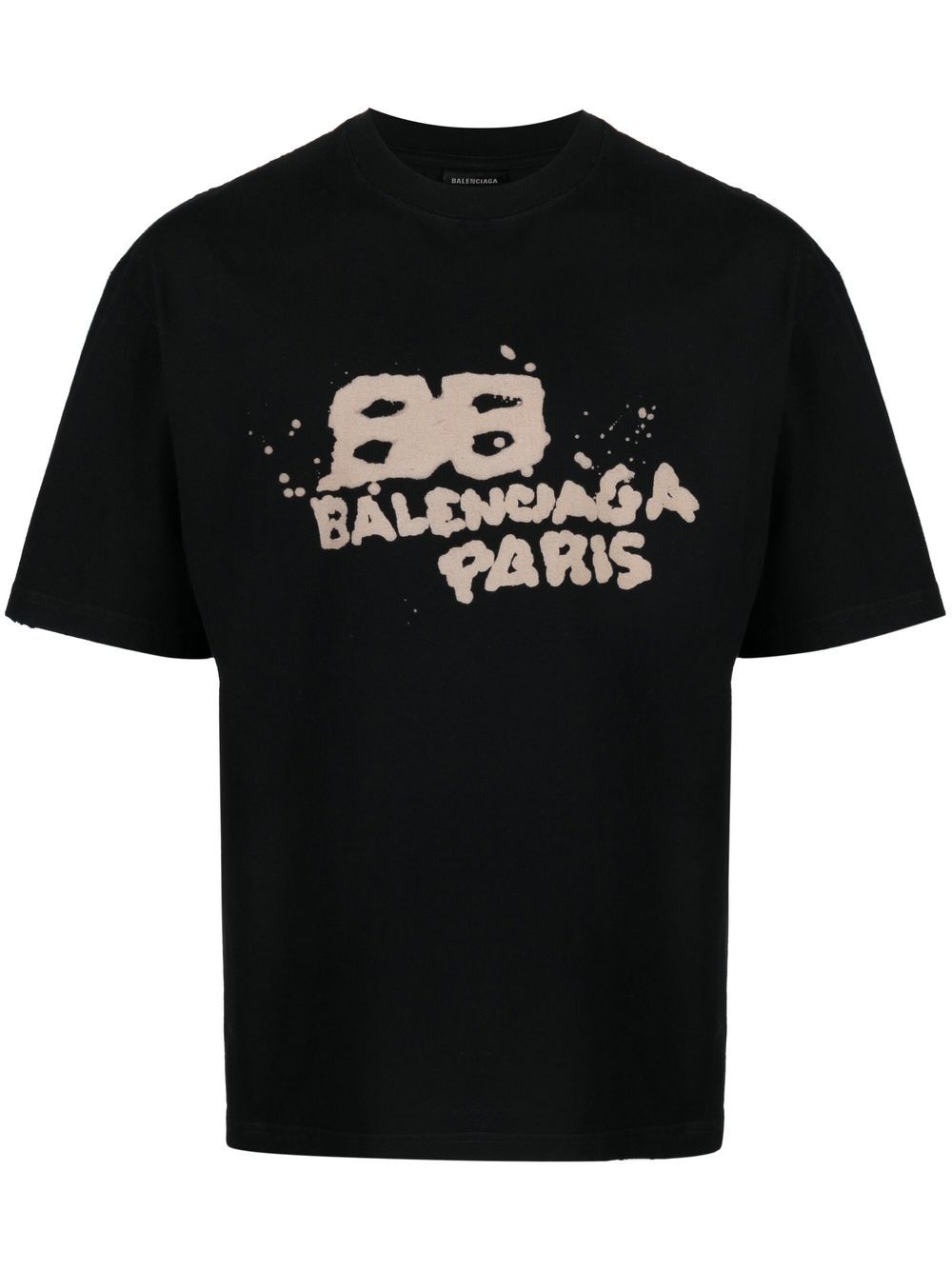 Balenciaga T-shirt met logoprint - Zwart