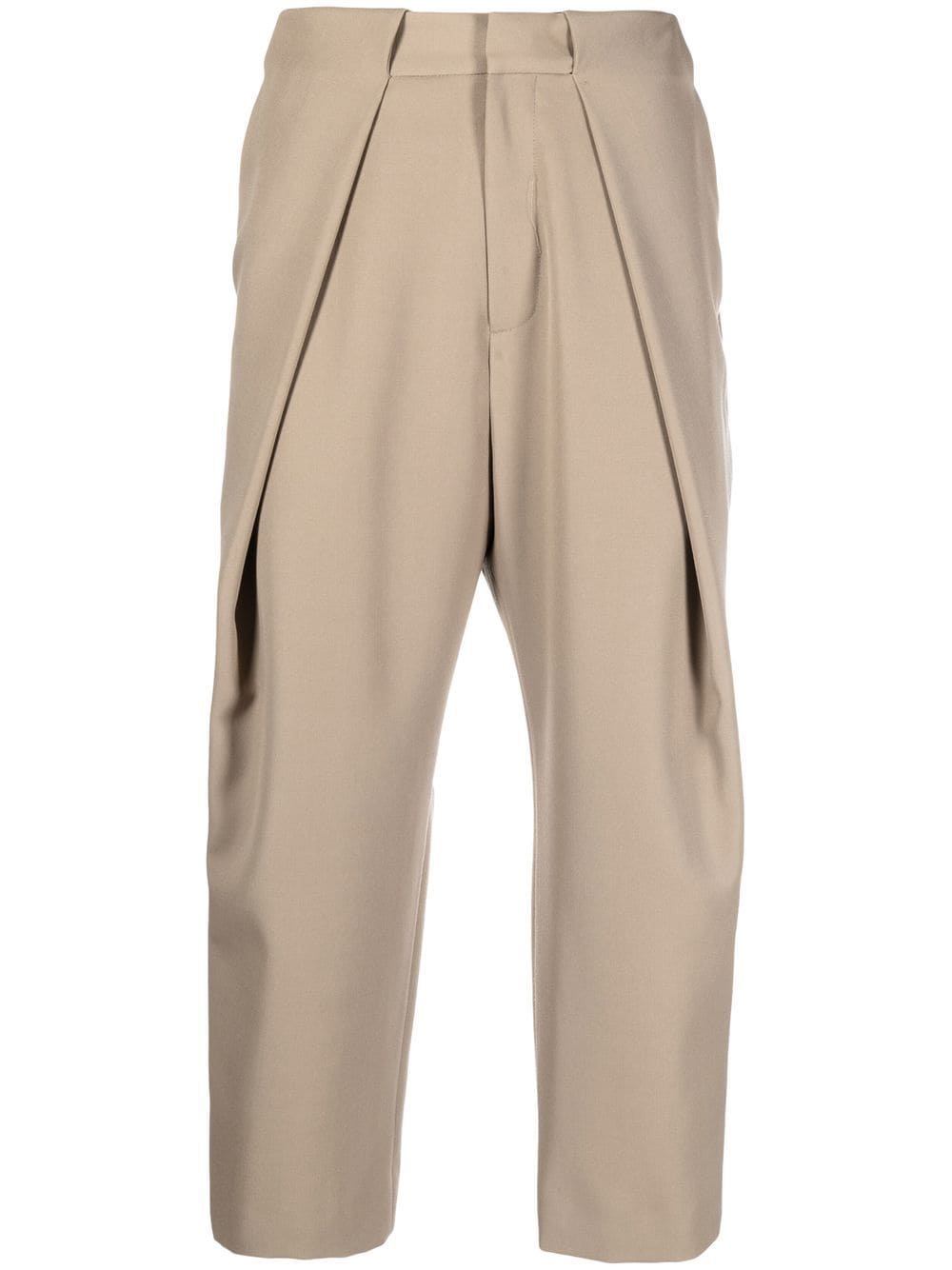 Balmain Broek met geplooid detail - Beige