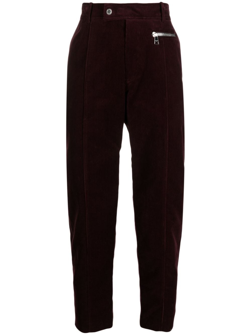 Balmain Broek met toelopende pijpen - Rood