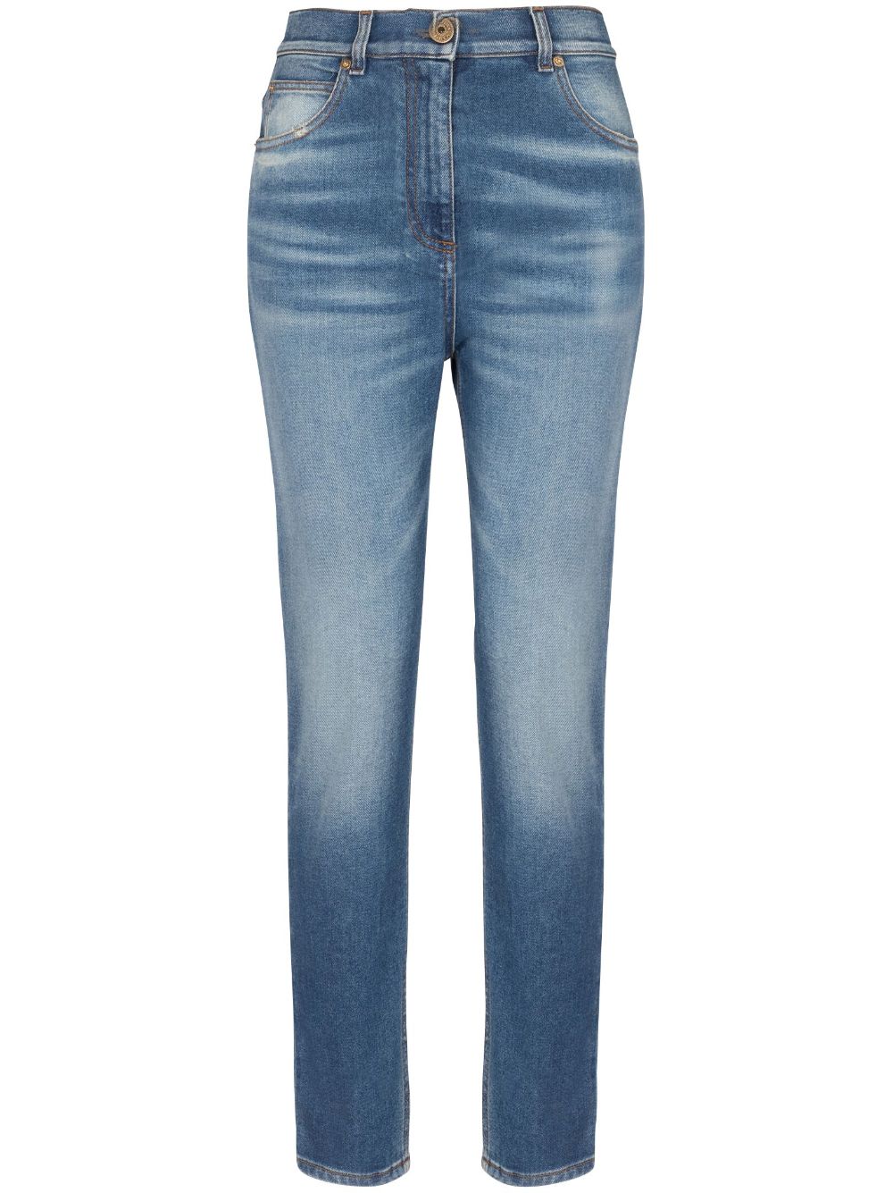 Balmain Jeans met logoplakkaat - Blauw