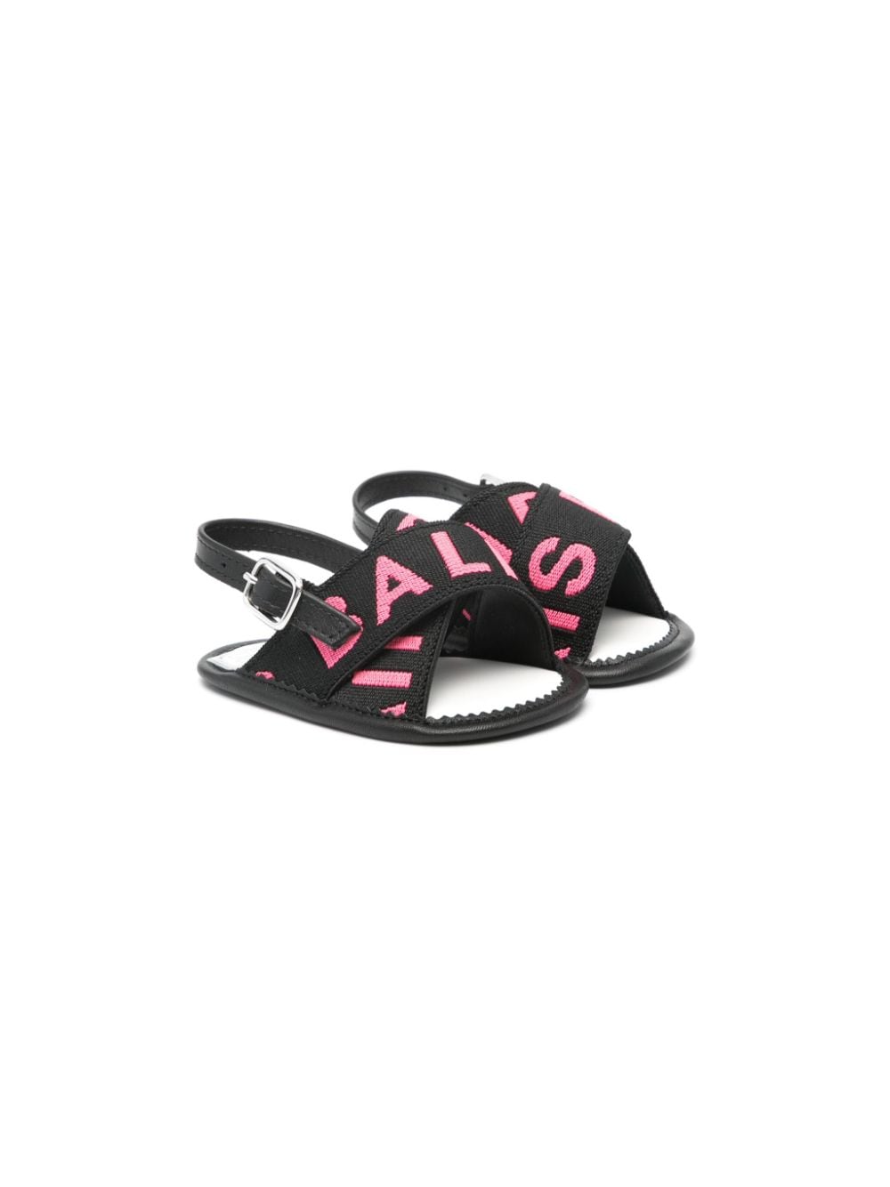 Balmain Kids Sandalen met logo jacquard - Zwart