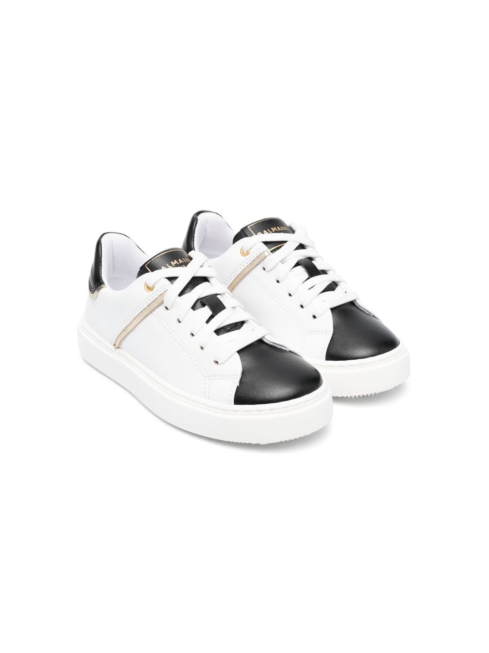 Balmain Kids Sneakers met colourblocking - Wit