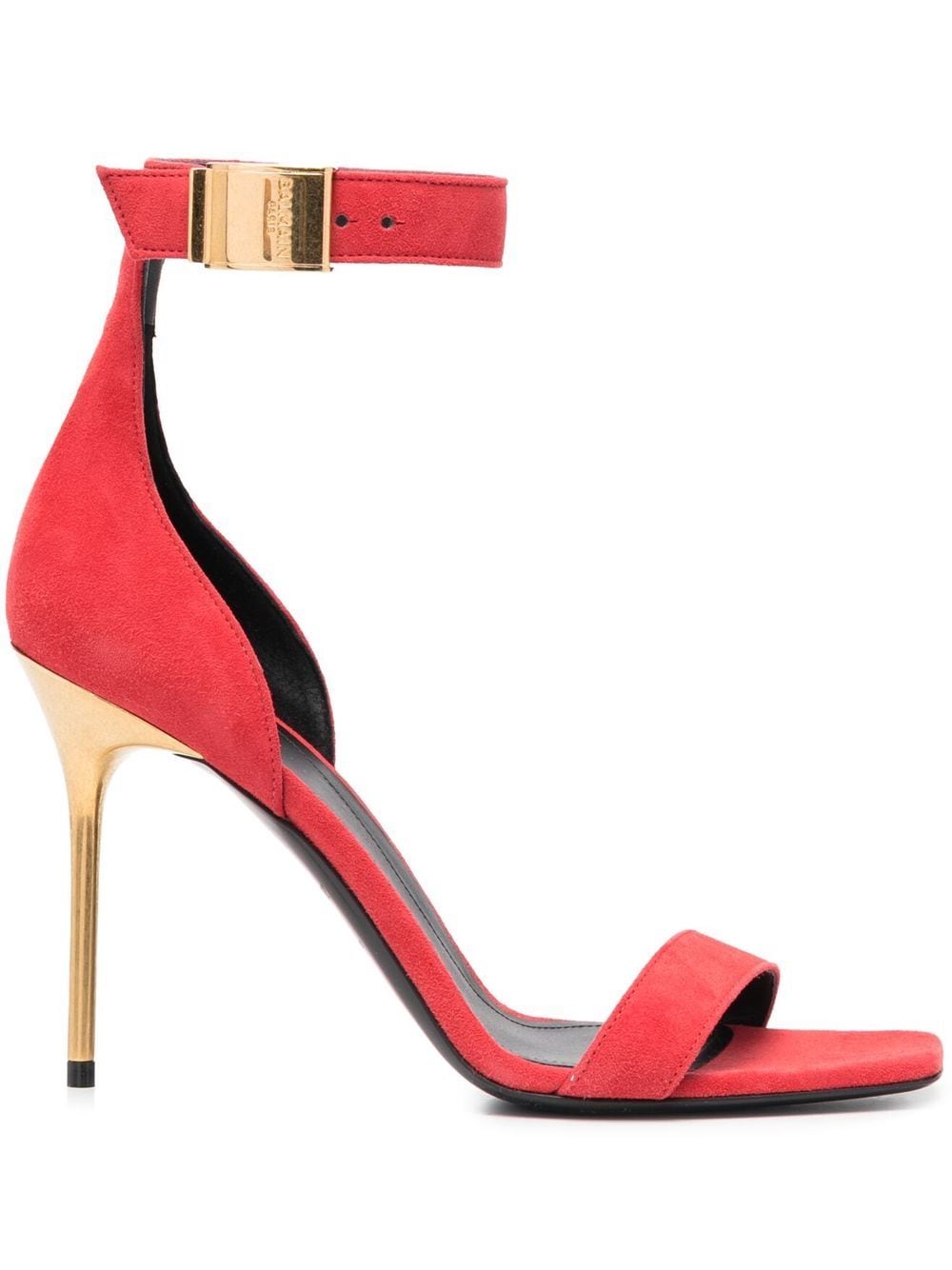 Balmain Uma suède sandalen - Rood