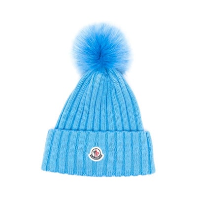 Beanies Moncler , Blue , Dames