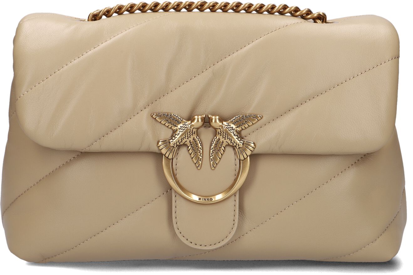 Beige Pinko Schoudertas Love Classic Puff