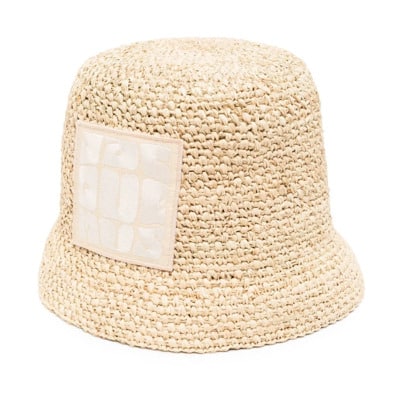 Beige Raffia Emmerhoed Jacquemus , Beige , Dames