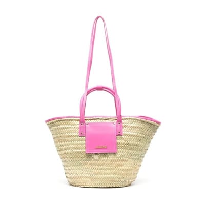 Beige Rose Pink Iraca Palm Tas Jacquemus , Pink , Dames