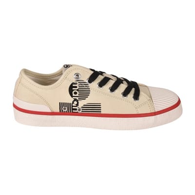 Beige Sneakers met Contrast Logo Print Isabel Marant , Beige , Dames