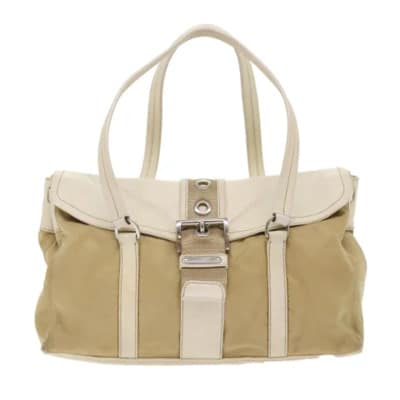 Beige Synthetische Prada Tas Prada Vintage , Brown , Dames