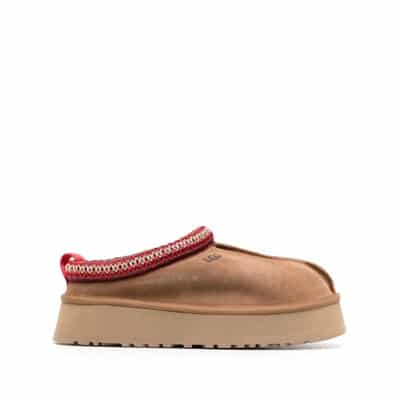 Beige Tazz Flatform Slippers UGG , Beige , Dames