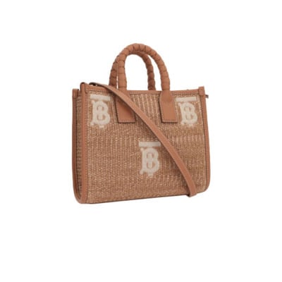 Beige Tote Tas met Thomas Burberry Monogram Burberry , Beige , Dames