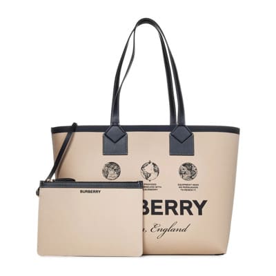 Beige Tote Tas voor Vrouwen Burberry , Beige , Dames