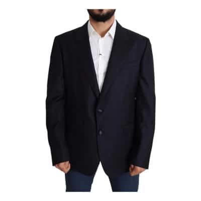 Black Wool Single Breasted Napoli Blazer Dolce & Gabbana Pre-owned , Black , Heren