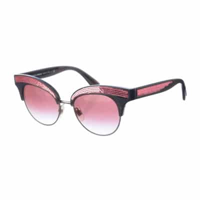 Blauwe Cat-Eye Zonnebril met Pailletten Dolce & Gabbana , Multicolor , Dames