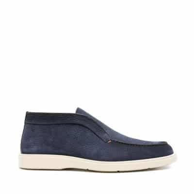 Blauwe Digits Loafers Santoni , Blue , Heren