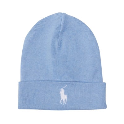 Blauwe Gebreide Muts Polo Ralph Lauren , Blue , Heren