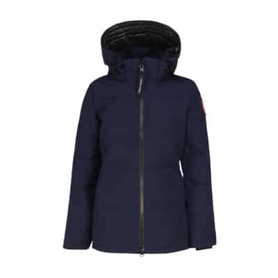 Blauwe Jas van Gerecycled Polyester met Verstelbare Capuchon Canada Goose , Blue , Dames