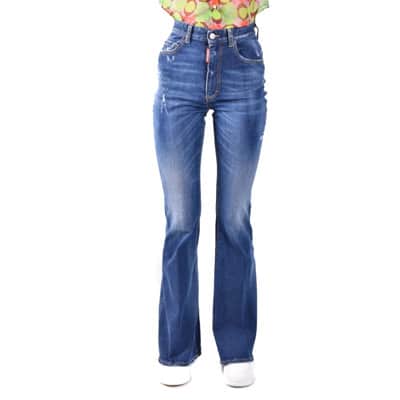 Blauwe Ss23 Dames Jeans Dsquared2 , Blue , Dames