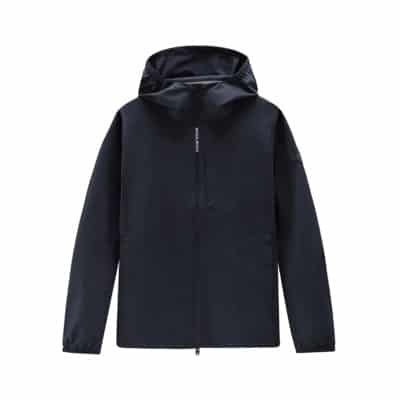 Blauwe Waterdichte Windbestendige Jas Woolrich , Blue , Heren