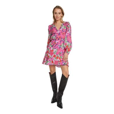 Bloemen Wikkeljurk Alix The Label , Multicolor , Dames