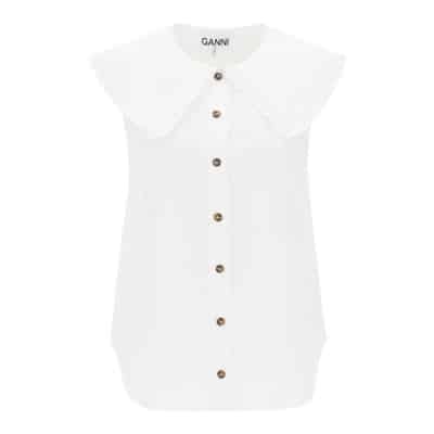 Blouses Shirts Ganni , White , Dames