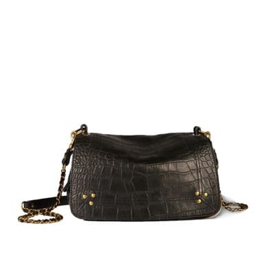 Bobi Croco Shoulder Tas Jérôme Dreyfuss , Black , Dames