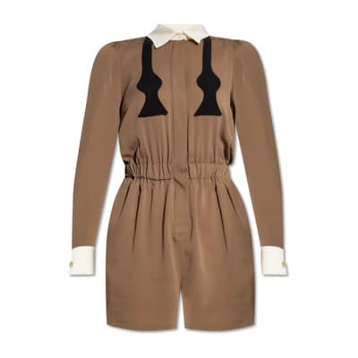 Boris zijden jumpsuit Max Mara , Brown , Dames