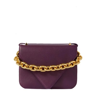 Bottega Veneta Mount Small Leather Bag Bottega Veneta , Purple , Dames