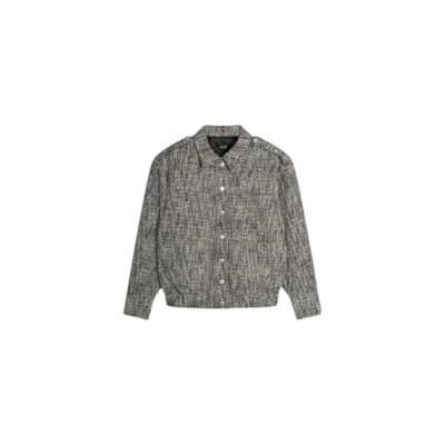 Boucle Jas - Stijlvol en Trendy Alix The Label , Gray , Dames