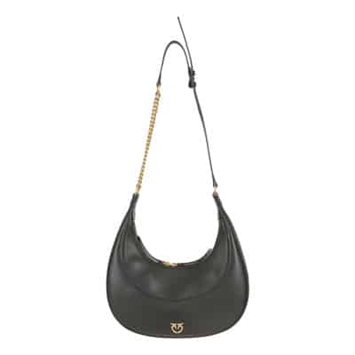 Brioche Bag Hobo Zwarte Shopper Pinko , Black , Dames