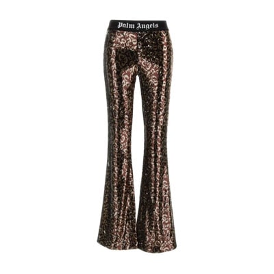 Bruine Broek met Palm Angels Stijl Palm Angels , Brown , Dames