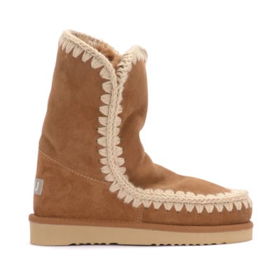 Bruine Schapenvacht Gehaakte Boot Eskimo 24 Mou , Brown , Dames