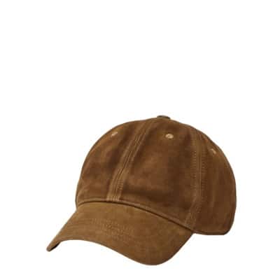 Bruine Suède Pet met Geborduurde Polo Polo Ralph Lauren , Brown , Unisex