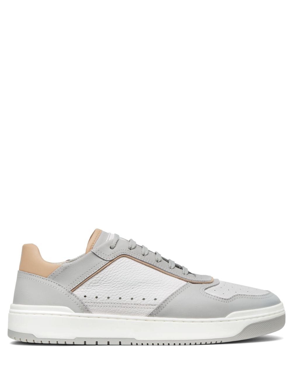 Brunello Cucinelli Leren sneakers met logopatch - Wit