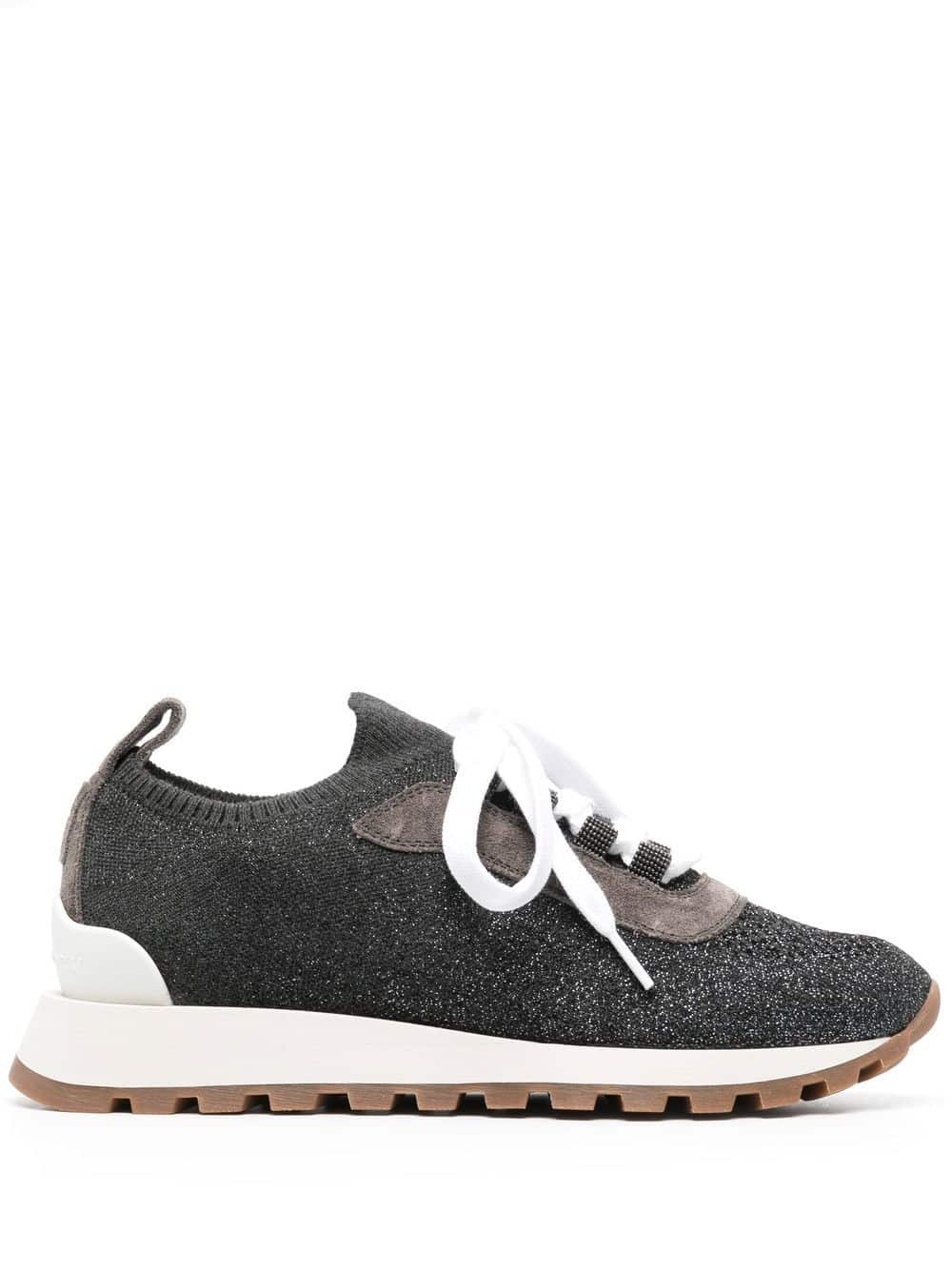 Brunello Cucinelli Low-top soksneakers - Grijs