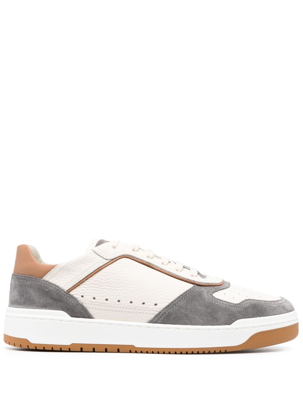 Brunello Cucinelli Sneakers met vlakken - Beige