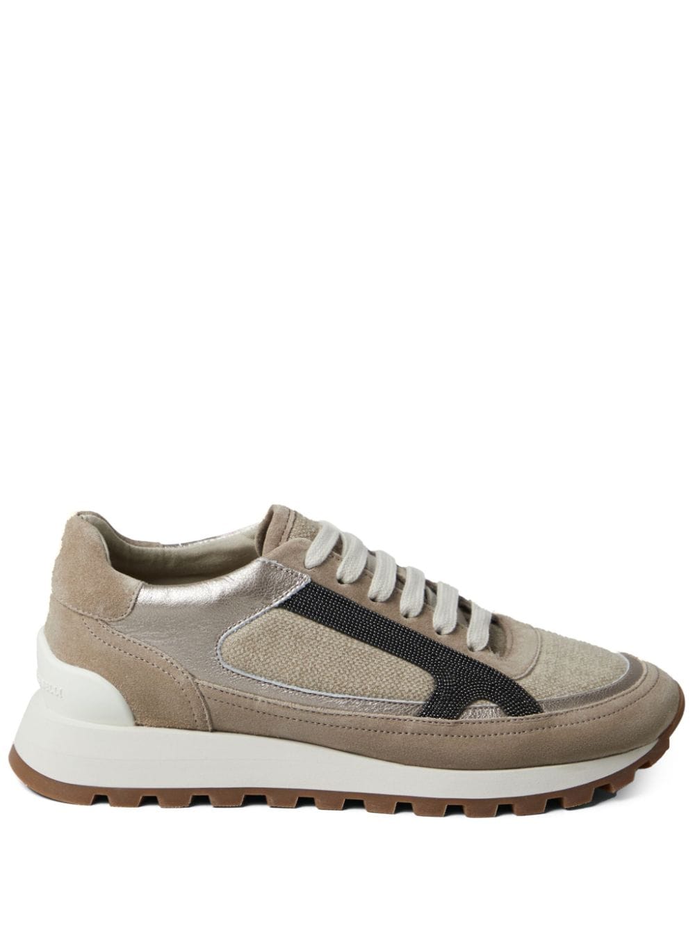 Brunello Cucinelli Verfraaide sneakers - Bruin