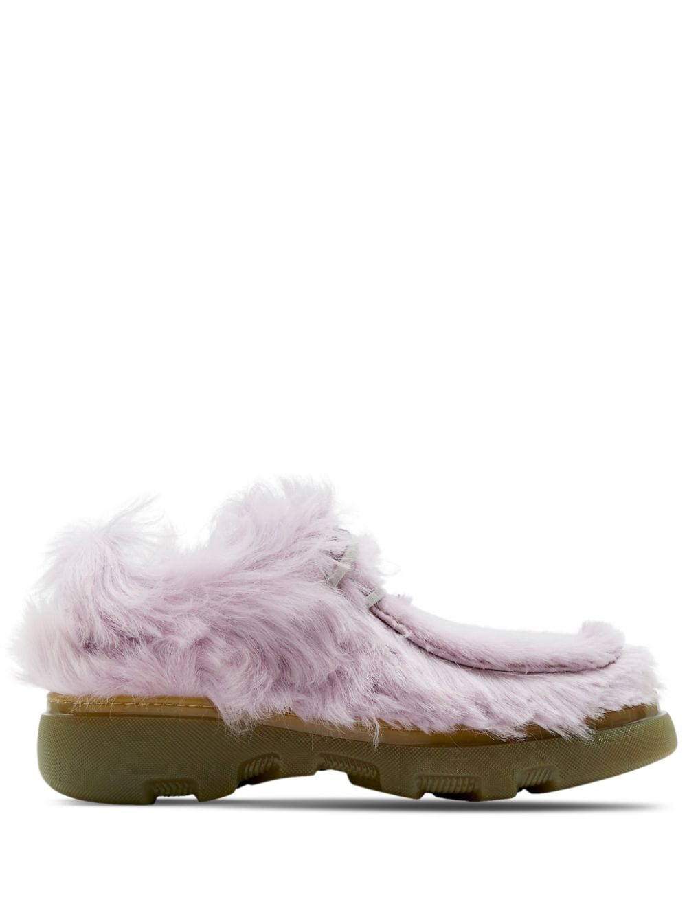 Burberry Creeper lammy derby schoenen - Roze