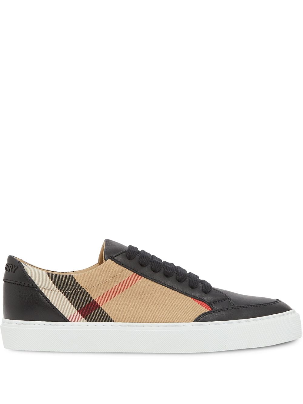 Burberry Geruite sneakers - Zwart