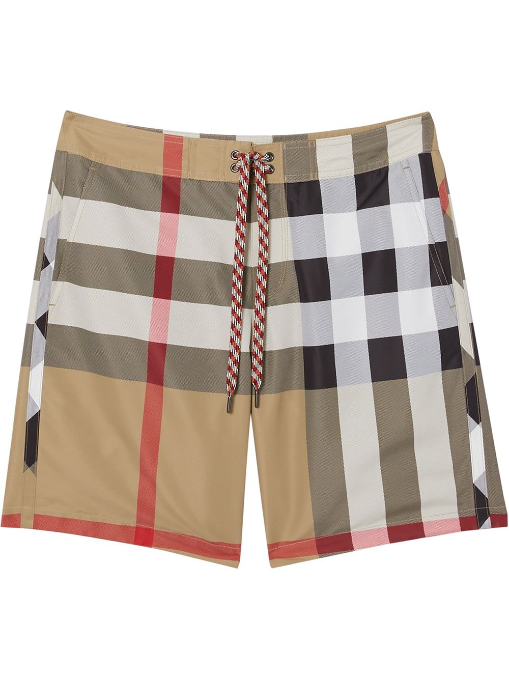 Burberry Geruite zwembroek - Beige